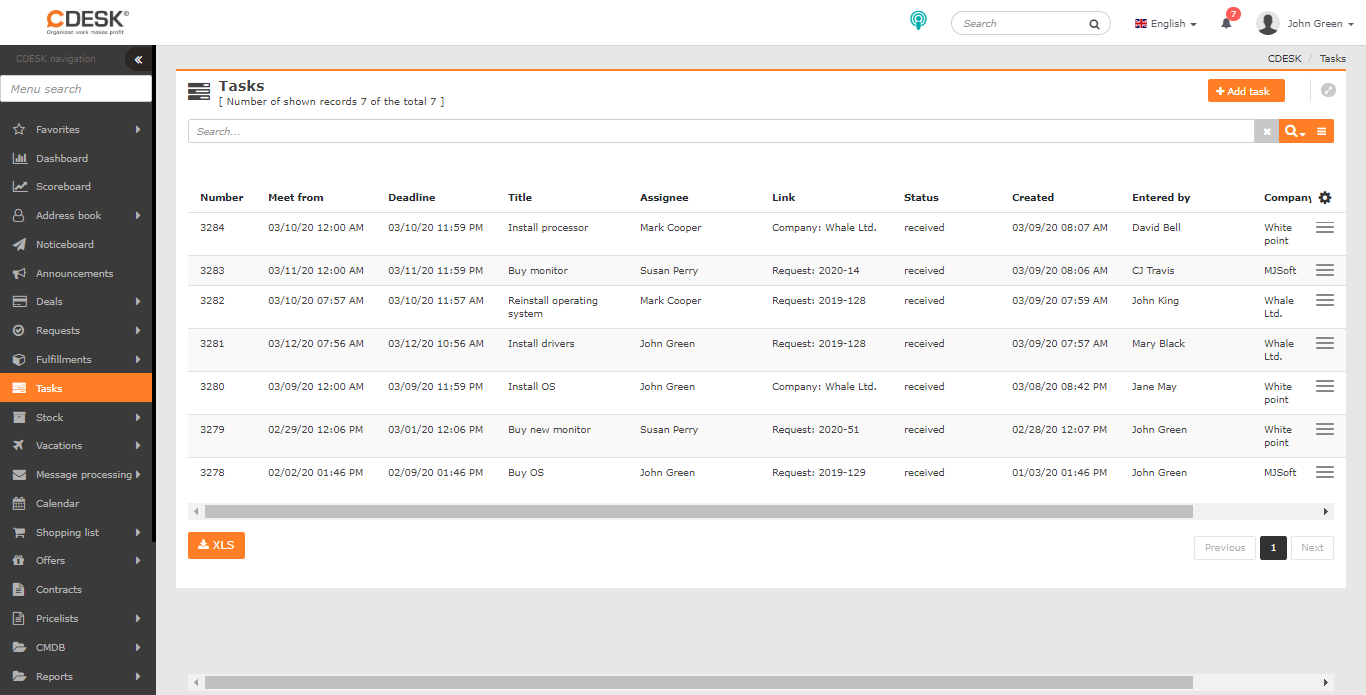 Tasks - CDESK