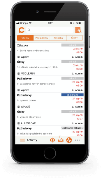 iOS version of the CDESK mobile application