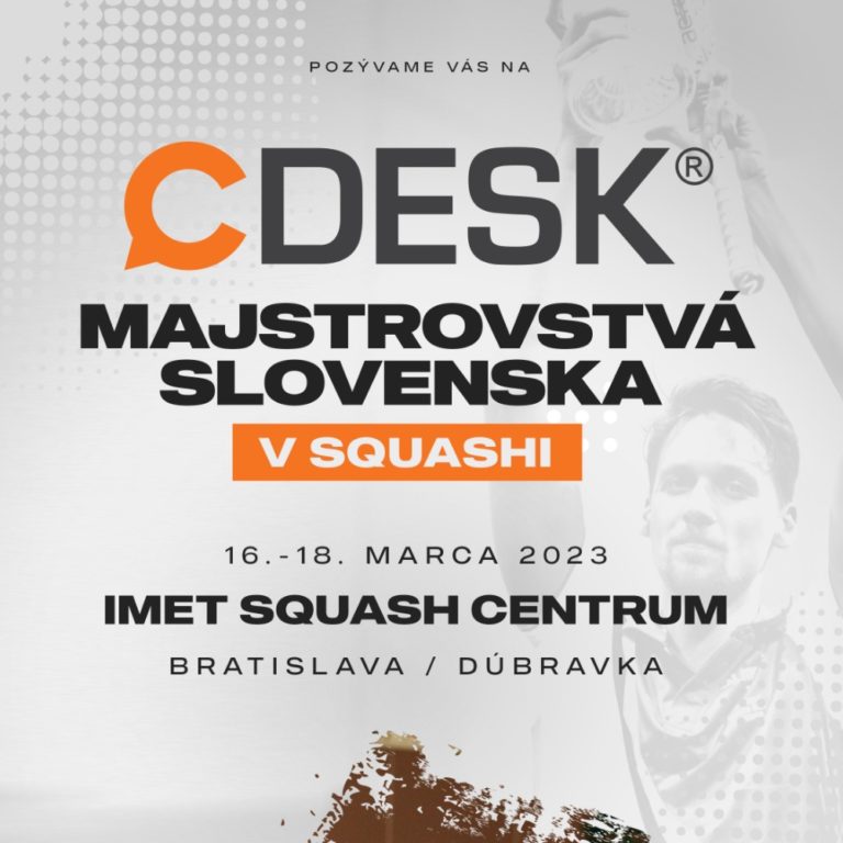 Opäť sme partnerom Majstrovstiev SR v squashi
